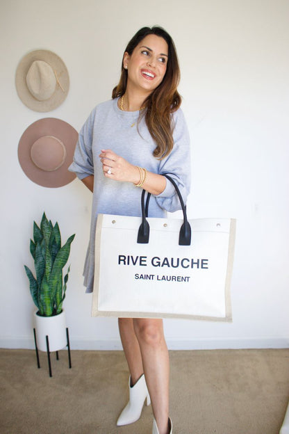 River Gauche Left Bank Canvas Tote