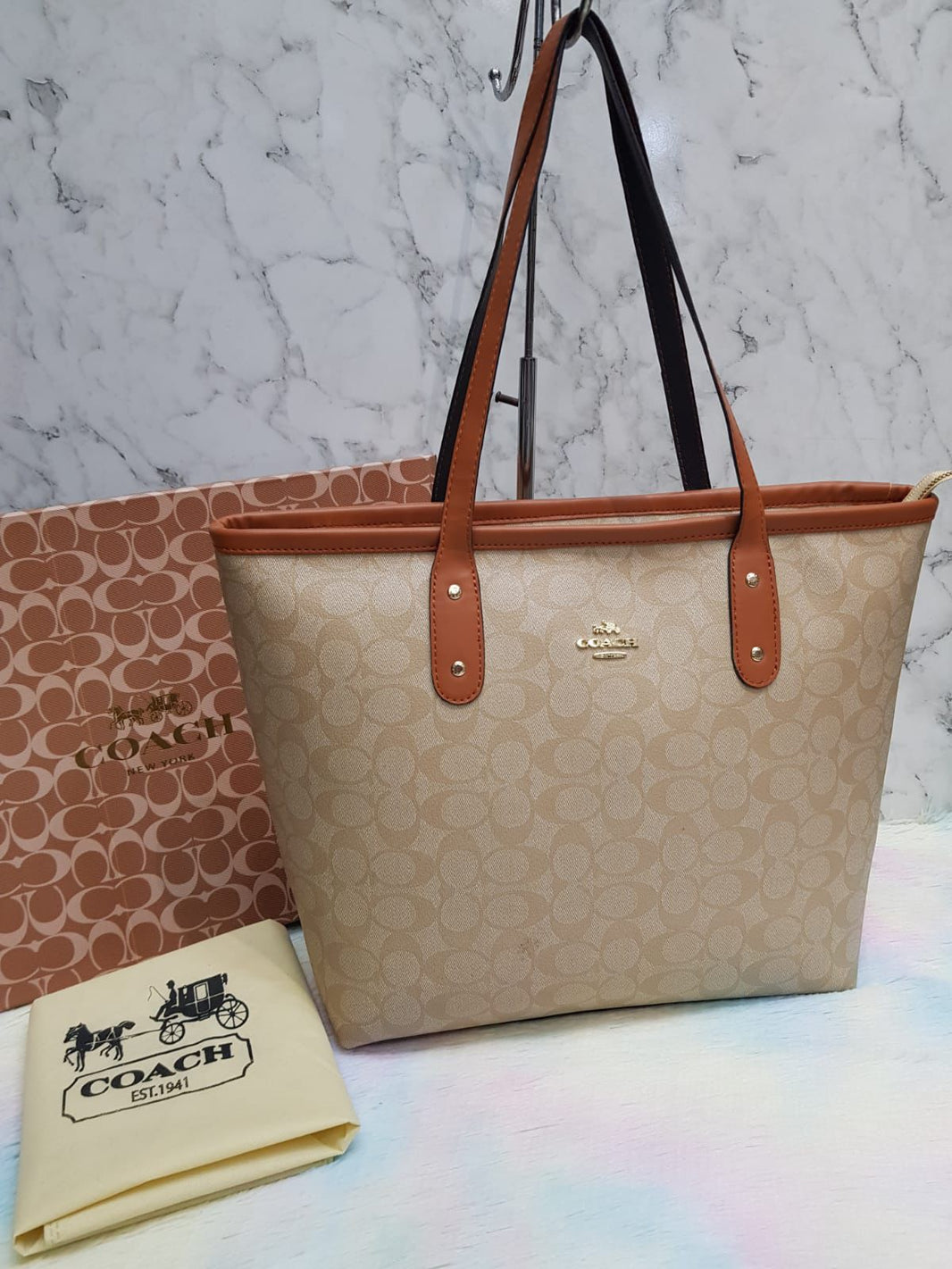 Coach Signature Canvas Tote