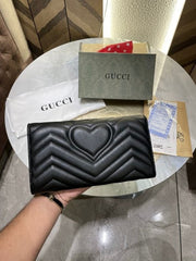 Gucci GG Marmont Black Crossbody Bag & Clutch Combo