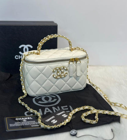 Chanel Top Handle Box Bag