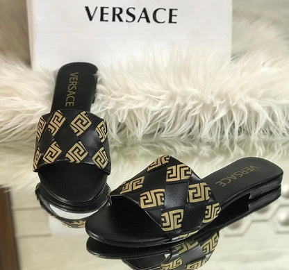 Versace Cross Stitched Sandals