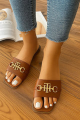 Iconic Buckle Flats