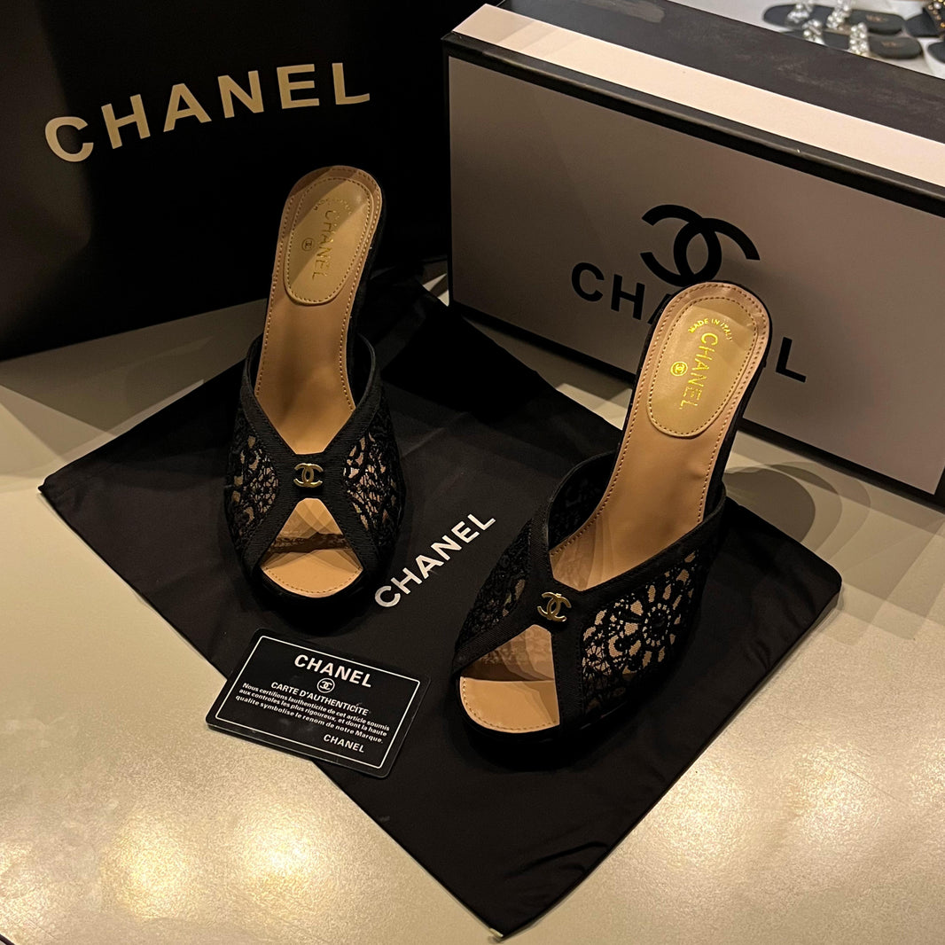 Chanel Caviar Heels