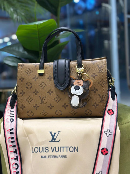 Lv Mm Embossed Signature Handbag
