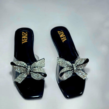 Zara Bow Slippers
