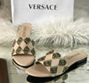 Versace Cross Stitched Sandals