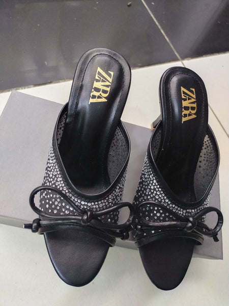 Zara Fish Net Heel